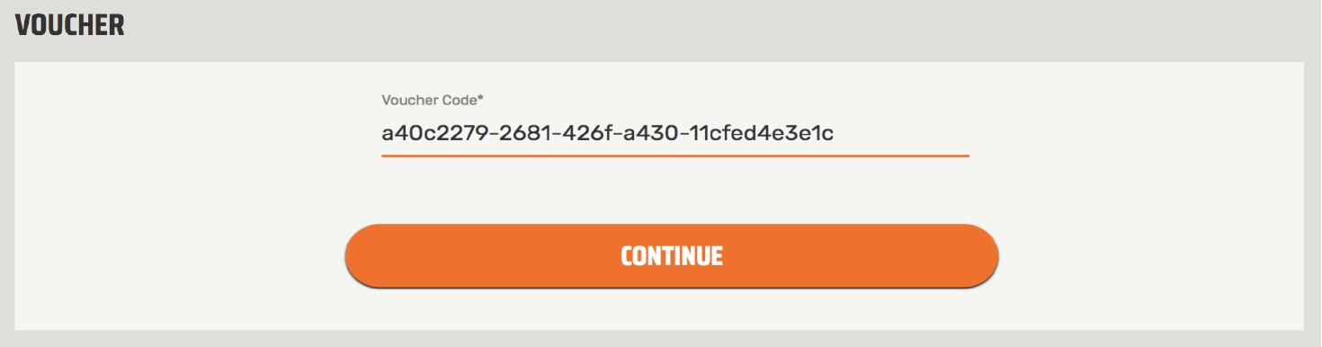 Fill in the given Voucher code to deposit the amount in your account
